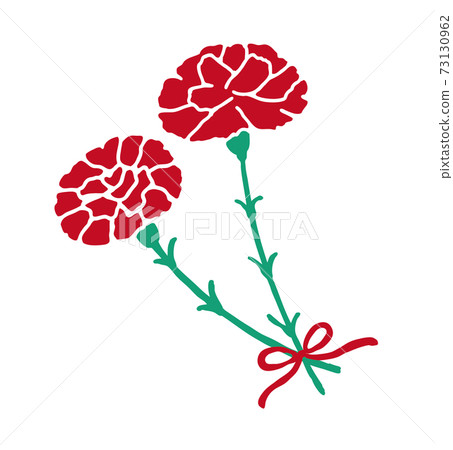 Mother's Day carnation hand-drawn illustration Mother's Day carnation hand-drawn illustration 73130962