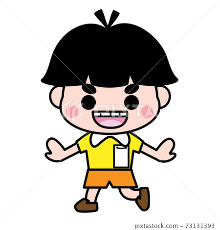 小學男孩男孩可愛插畫素材1 小學男孩男孩可愛插畫素材1 73131393