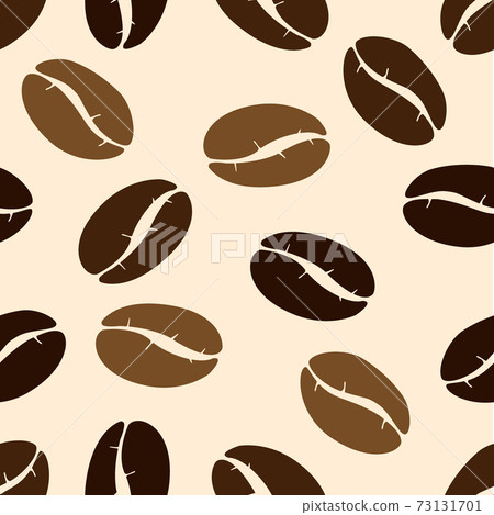 插圖素材咖啡豆無縫背景咖啡 73131701