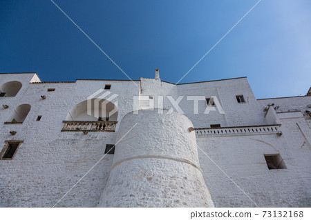 The walls of Ostuni, Italy 73132168