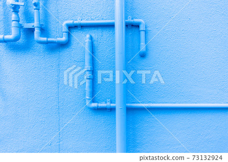 Texture blue wall and pipe 73132924