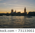 Big Ben in London from Thames River 73133661