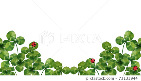  Four leaf clover and ladybird 73133944