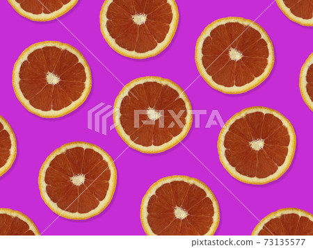 Creative pattern made of red oranges. Creative pattern made of red oranges. 73135577