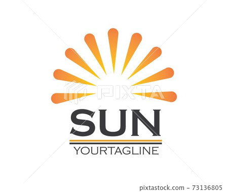 sun ilustration logo vector icon sun ilustration logo vector icon 73136805