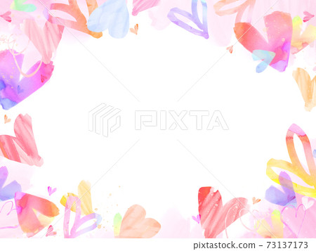 Hand-painted heart frame-there are multiple variations 73137173