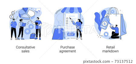Marketing and promotion abstract concept vector illustrations. 73137512