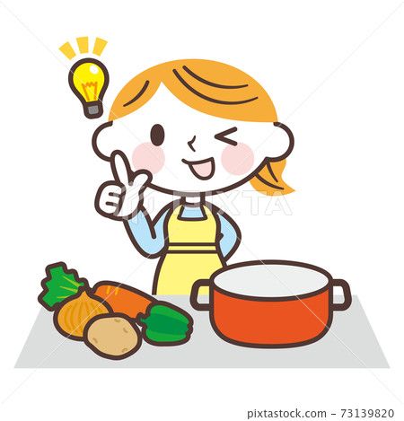 一個拿出食譜的女人 73139820