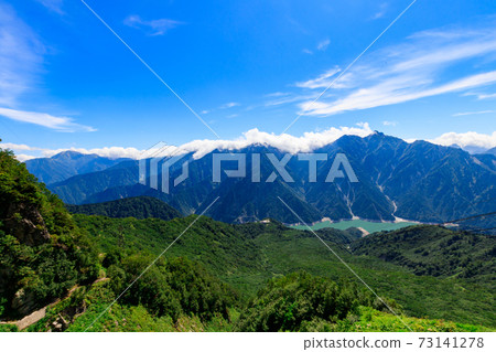 View from Daikanbo in Tateyama in summer View from Daikanbo in Tateyama in summer 73141278