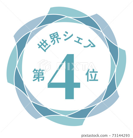 No. 4 in the world share No. 4 in the world share 73144293