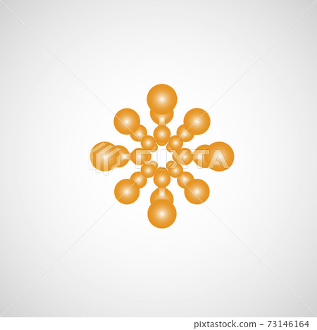 Circle abstract connect pattern design. Vector art print. White paper texture. Business concept. Design template vector. Seamless fashion wallpaper 73146164