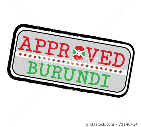 Vector Stamp of Approved logo with Burundian Flag in the shape of O and text Burundi. Vector Stamp of Approved logo with Burundian Flag in the shape of O and text Burundi. 73146414
