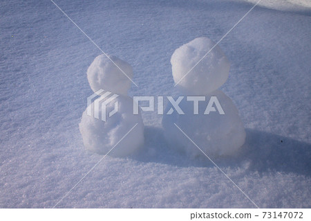 Snowman couple 73147072