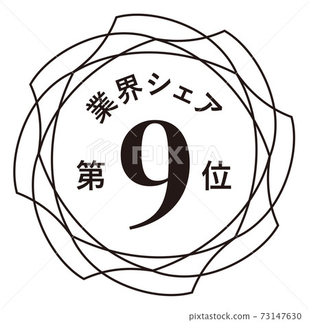 9th in the industry share 73147630