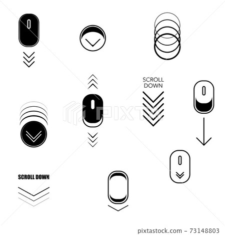 Web page scroll symbols Web page scroll symbols 73148803