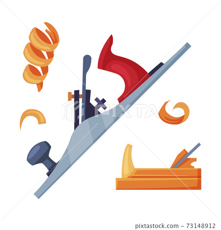 Fillet Molding Machine as Hand Tool in Carpentry Industry Vector Illustration Fillet Molding Machine as Hand Tool in Carpentry Industry Vector Illustration 73148912
