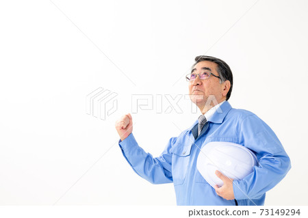 企業形象穿著工作服的男人 73149294