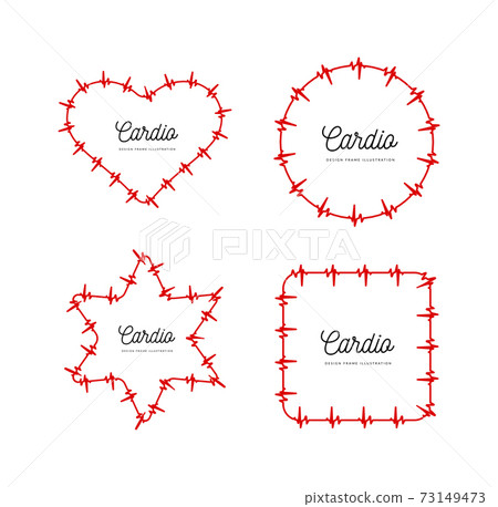 Heart cardiogram pulse bpm. Vector illustration Heart cardiogram pulse bpm. Vector illustration 73149473