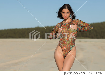 Sensual young lady on beach Sensual young lady on beach 73151797