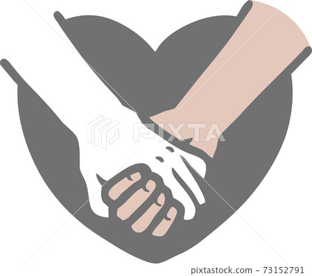 Black lives matter-Illustration of blacks and whites holding hands 73152791