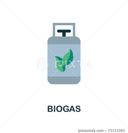 Biogas flat icon. Simple element from save the world collection. Creative Biogas icon for web design, templates, infographics and more Biogas flat icon. Simple element from save the world collection. Creative Biogas icon for web design, templates, infographics and more 73153365