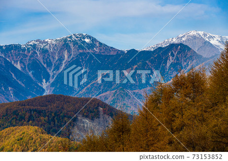 (Yamanashi Prefecture) Southern Alps seen from Mt. Kushigata 73153852