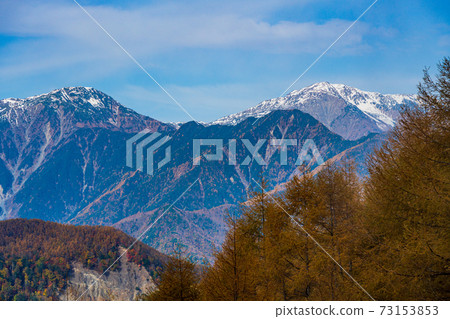 (Yamanashi Prefecture) Southern Alps seen from Mt. Kushigata 73153853