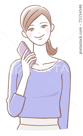 智能手機的女人 73154346