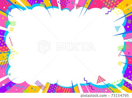 流行幾何框架粉紅色 73154795