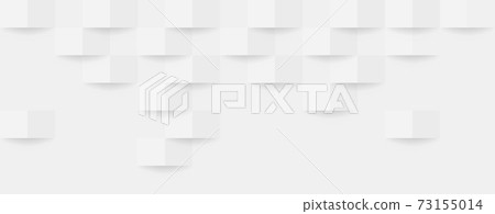 Abstract 3d modern square banner background. White and grey geometric pattern texture. Vector art illustration Abstract 3d modern square banner background. White and grey geometric pattern texture. Vector art illustration 73155014