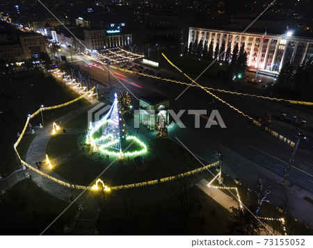 View of Chisinau from a drone in Moldova 73155052