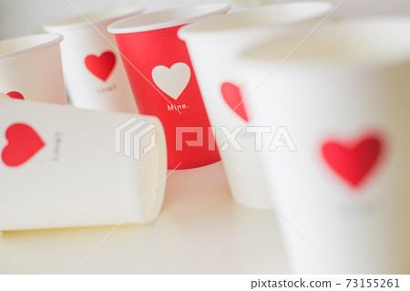 Heart paper cup 73155261