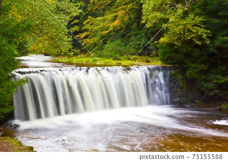 Waterfall Kwisa in Jizera Mountains 73155588