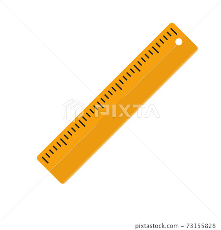 Flat Ruler icon. Isolated rule icon for your web design. Vector Illustration EPS10 73155828