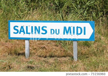 Salt marshes panel in Aigues-Mortes, France 73156960