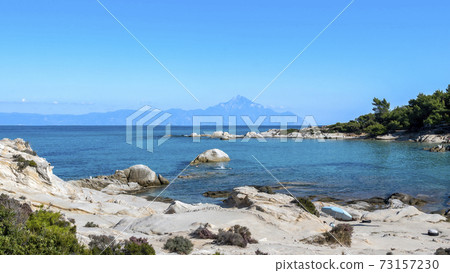 Aegean sea coast in Greece Aegean sea coast in Greece 73157230