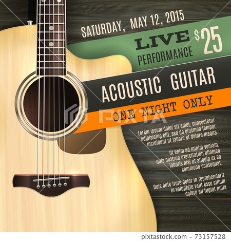 Acoustic Guitar Poster 73157528