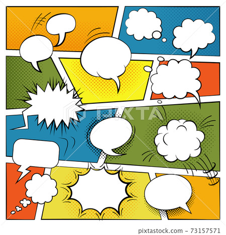 Blank Comic Bubbles Set Blank Comic Bubbles Set 73157571