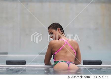 Sexy woman in hot pool Sexy woman in hot pool 73159155