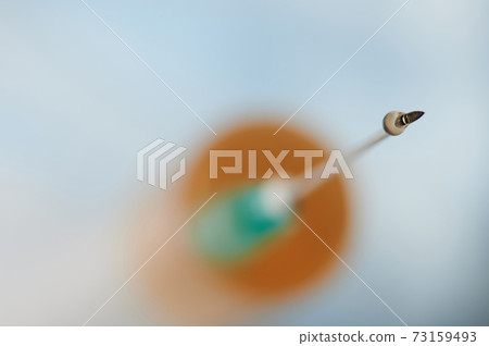 Drop on syringe needle Drop on syringe needle 73159493