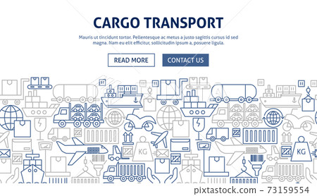 Cargo Transport Banner Design Cargo Transport Banner Design 73159554