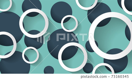 3D Abstract Geometric Design. Vector background with circles for your work 3D Abstract Geometric Design. Vector background with circles for your work 73160345