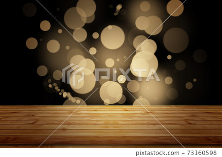 Wooden floor of table with Christmas bokeh background. 73160598