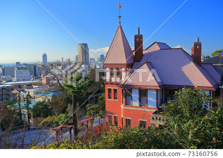 [Hyogo Prefecture] House of weathercock under fine weather 73160756