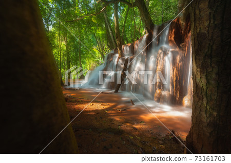 Beautiful forest Pa Wai waterfall in Tak province, Thailand 73161703