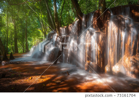 Beautiful forest Pa Wai waterfall in Tak province, Thailand Beautiful forest Pa Wai waterfall in Tak province, Thailand 73161704