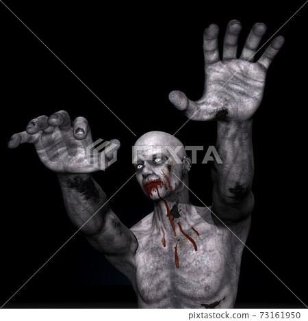 Zombie for Halloween - 3D render 73161950