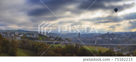 Aerial view of Fribourg, Switzerland Aerial view of Fribourg, Switzerland 73162215