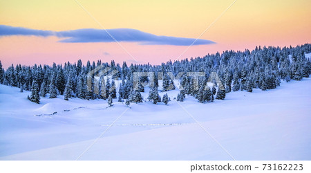 Jura mountain in winter, Switzerland 73162223
