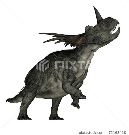 Styracosaurus dinosaur roaring - 3D render Styracosaurus dinosaur roaring - 3D render 73162418
